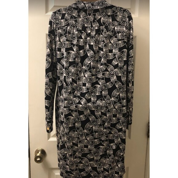 Vintage Diane von Furstenberg Women’s Silk Collared Slip On Dress Size 4 - Picture 4 of 13
